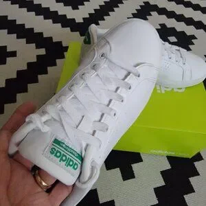 adidas gazelle silver green womens adidas Women's Advantage 2.0 Sneaker - White - Low-top Sneakers